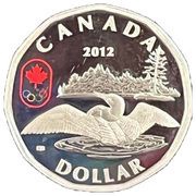 1 Dollar - Elizabeth II Lucky Loonie 2012, Canada, 2012 reverse image