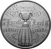 1 Dollar - Elizabeth II Grey Cup, Canada, 2012 reverse image