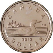 1 Dollar - Elizabeth II 4th portrait; Silver Proof Issue, Canada, 2012-2022 reverse image