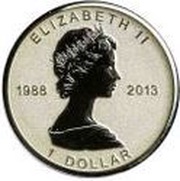 1 Dollar - Elizabeth II Fractional Silver Maple Leaf obverse image