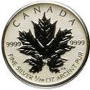 1 Dollar - Elizabeth II Fractional Silver Maple Leaf, Canada, 2013 reverse image