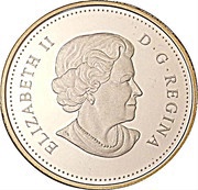 1 Dollar - Elizabeth II Canadian Arctic Expedition; gold plated obverse image