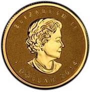 1 Dollar - Elizabeth II Incused GML fractionnal set; 1⁄20 oz obverse image