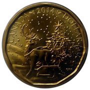 1 Dollar - Elizabeth II Holiday Gift 2014, Canada, 2014 reverse image