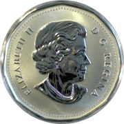 1 Dollar - Elizabeth II Lucky Loonie 2014 obverse image