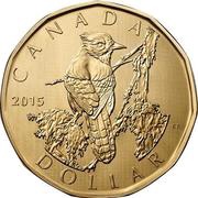 1 Dollar - Elizabeth II Blue Jay; specimen set, Canada, 2015 reverse image