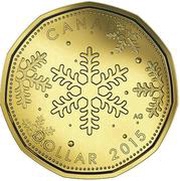1 Dollar - Elizabeth II Holiday Gift 2015, Canada, 2015 reverse image
