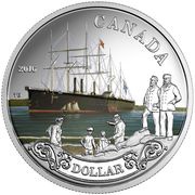 1 Dollar - Elizabeth II Transatlantic Cable, Canada, 2016 reverse image