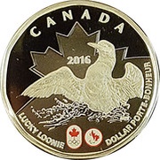 1 Dollar - Elizabeth II Lucky Loonie 2016, Canada, 2016 reverse image