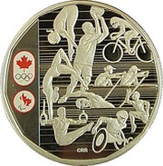 1 Dollar - Elizabeth II Celebrating Canadian Athletes, Canada, 2016 reverse image