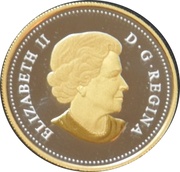 1 Dollar - Elizabeth II Our Home and Native Land; gold-plated obverse image