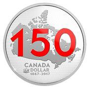 1 Dollar - Elizabeth II Our Home and Native Land, Canada, 2017 reverse image