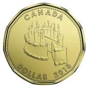 1 Dollar - Elizabeth II Happy Birthday 2018, Canada, 2018 reverse image