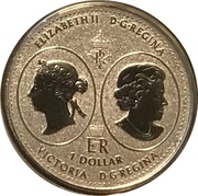 1 Dollar - Elizabeth II Queen Victoria 200th Anniversary obverse image
