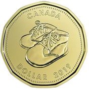 1 Dollar - Elizabeth II Baby Gift, Canada, 2019 reverse image