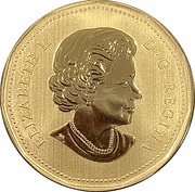 1 Dollar - Elizabeth II Pileated Woodpecker obverse image