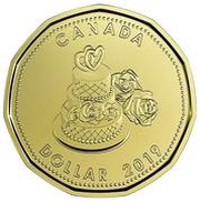 1 Dollar - Elizabeth II Wedding, Canada, 2019 reverse image