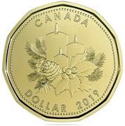 1 Dollar - Elizabeth II Holiday Gift 2019, Canada, 2019 reverse image