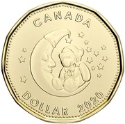 1 Dollar - Elizabeth II Baby Gift, Canada, 2020 reverse image