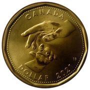 1 Dollar - Elizabeth II Baby 2021, Canada, 2021 reverse image