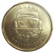 1 Dollar - Elizabeth II Wedding, Canada, 2021 reverse image