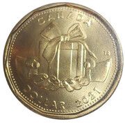 1 Dollar - Elizabeth II Happy Birthday 2021, Canada, 2021 reverse image
