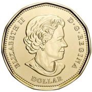 1 Dollar - Elizabeth II The Klondike Gold Rush; colored obverse image