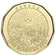1 Dollar - Elizabeth II The Klondike Gold Rush, Canada, 2021 reverse image