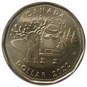 1 Dollar - Elizabeth II Holiday Gift 2022, Canada, 2022 reverse image
