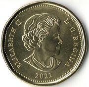 1 Dollar - Elizabeth II Celebrating Oscar Peterson; colored obverse image
