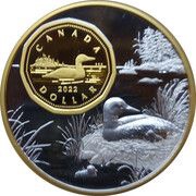 1 Dollar - Elizabeth II Loon, Canada, 2022 reverse image