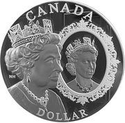 1 Dollar - Elizabeth II Platinum Jubilee, Canada, 2022 reverse image