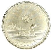 1 Dollar - Charles III, Canada, 2023 reverse image