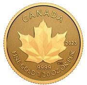 1 Dollar In the name of Elizabeth II; GML fractionnal set; 1⁄20 oz, Canada, 2023 reverse image