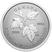 1 Dollar In the name of Elizabeth II; Canada's Autumn Beauty, Canada, 2024 reverse image