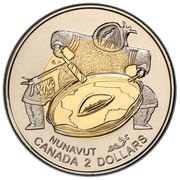 2 Dollars - Elizabeth II Nunavut Mule, Canada, 1999 reverse image