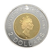 2 Dollars - Elizabeth II Knowledge - Gold center and ring obverse image