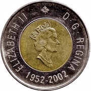 2 Dollars - Elizabeth II Golden Jubilee obverse image
