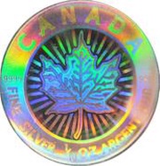 2 Dollars - Elizabeth II Hologram SML fractionnal set; 1⁄10 oz, Canada, 2003 reverse image