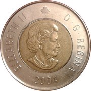 2 Dollars - Elizabeth II Polar bear, date bottom obverse image