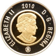 2 Dollars - Elizabeth II Polar bear; Gold plated Silver obverse image