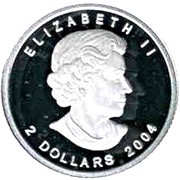 2 Dollars - Elizabeth II Arctic Fox; 1⁄10 oz obverse image