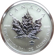 2 Dollars - Elizabeth II SML fractionnal set; 1⁄10 oz, Canada, 2004 reverse image