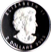 2 Dollars - Elizabeth II Canadian Lynx; 1⁄10 oz obverse image