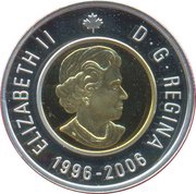 2 Dollars - Elizabeth II Polar bear anniversary edition; Silver obverse image