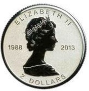 2 Dollars - Elizabeth II Fractional Silver Maple Leaf obverse image