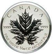 2 Dollars - Elizabeth II Fractional Silver Maple Leaf, Canada, 2013 reverse image
