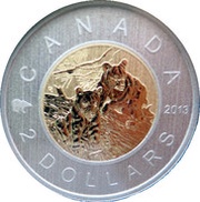 2 Dollars - Elizabeth II Black Bear Cubs; specimen set reverse image
