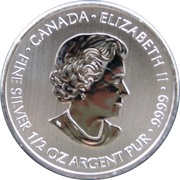 2 Dollars - Elizabeth II Devil's Brigade; ½ oz. Silver bullion coinage obverse image