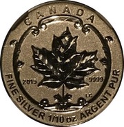 2 Dollars - Elizabeth II SML fractionnal set; 1⁄10 oz, Canada, 2015 reverse image